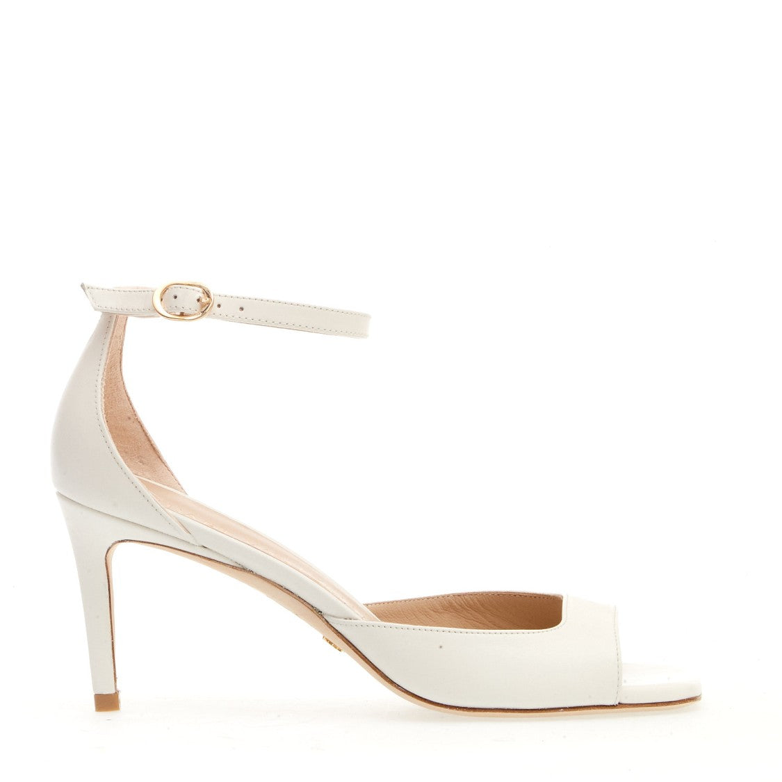 Stuart Weitzman Cream Balls Sandal with Strap