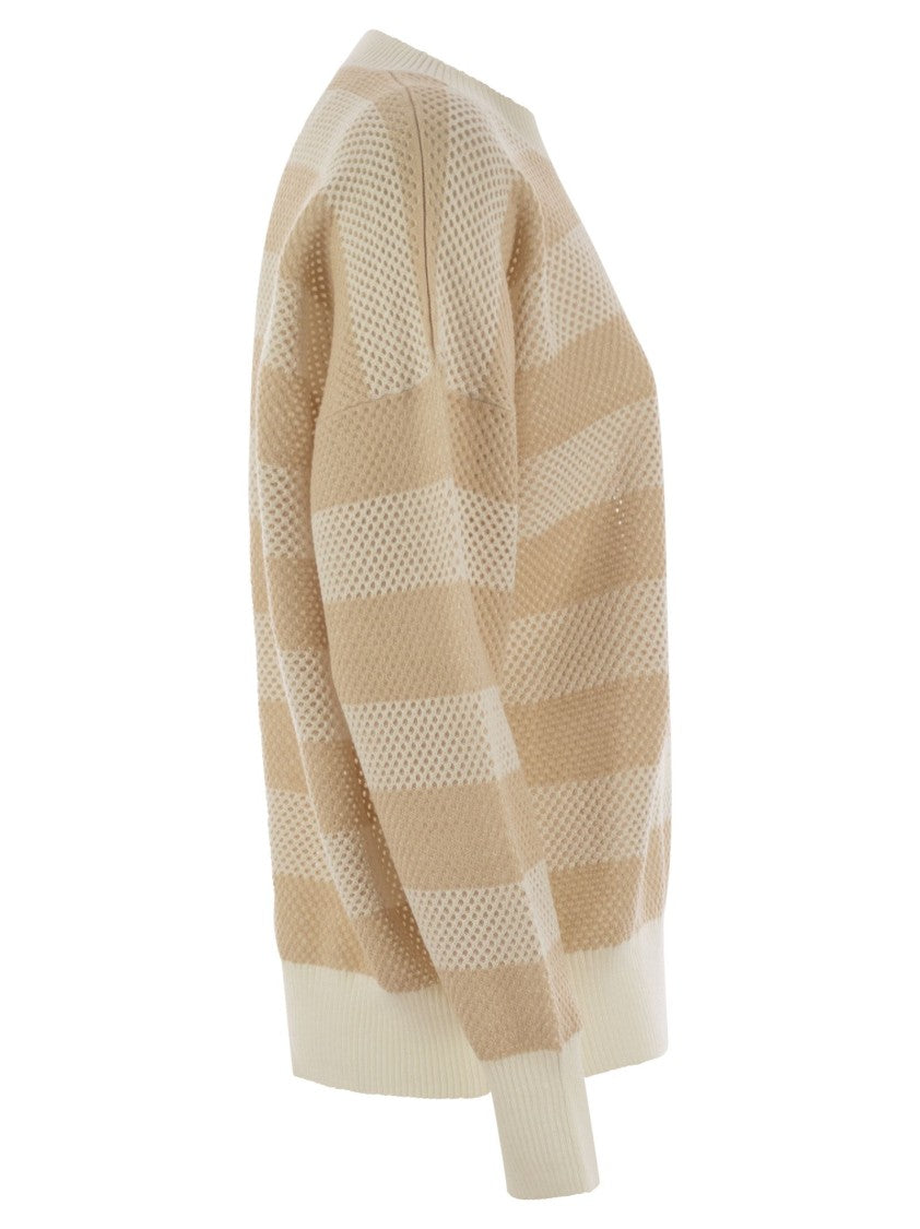 Fabiana Filippi Crew-Neck Sweater In Wool And Cotton