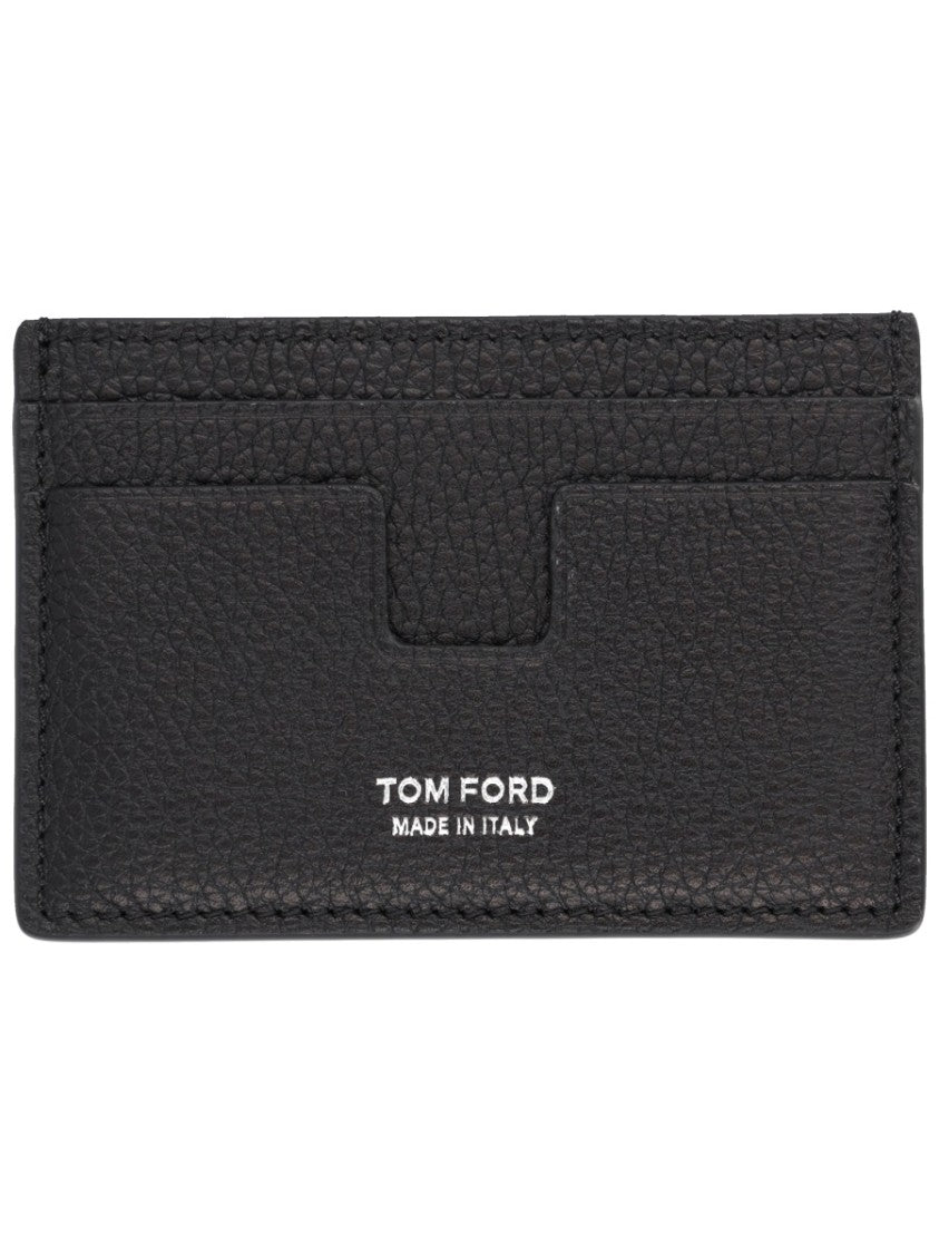 Tom Ford Textured Calf Leather Card Holder