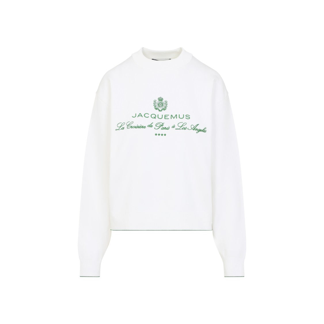 Jacquemus High-Neck Sweater With Contrasting Trim And Logo Detail