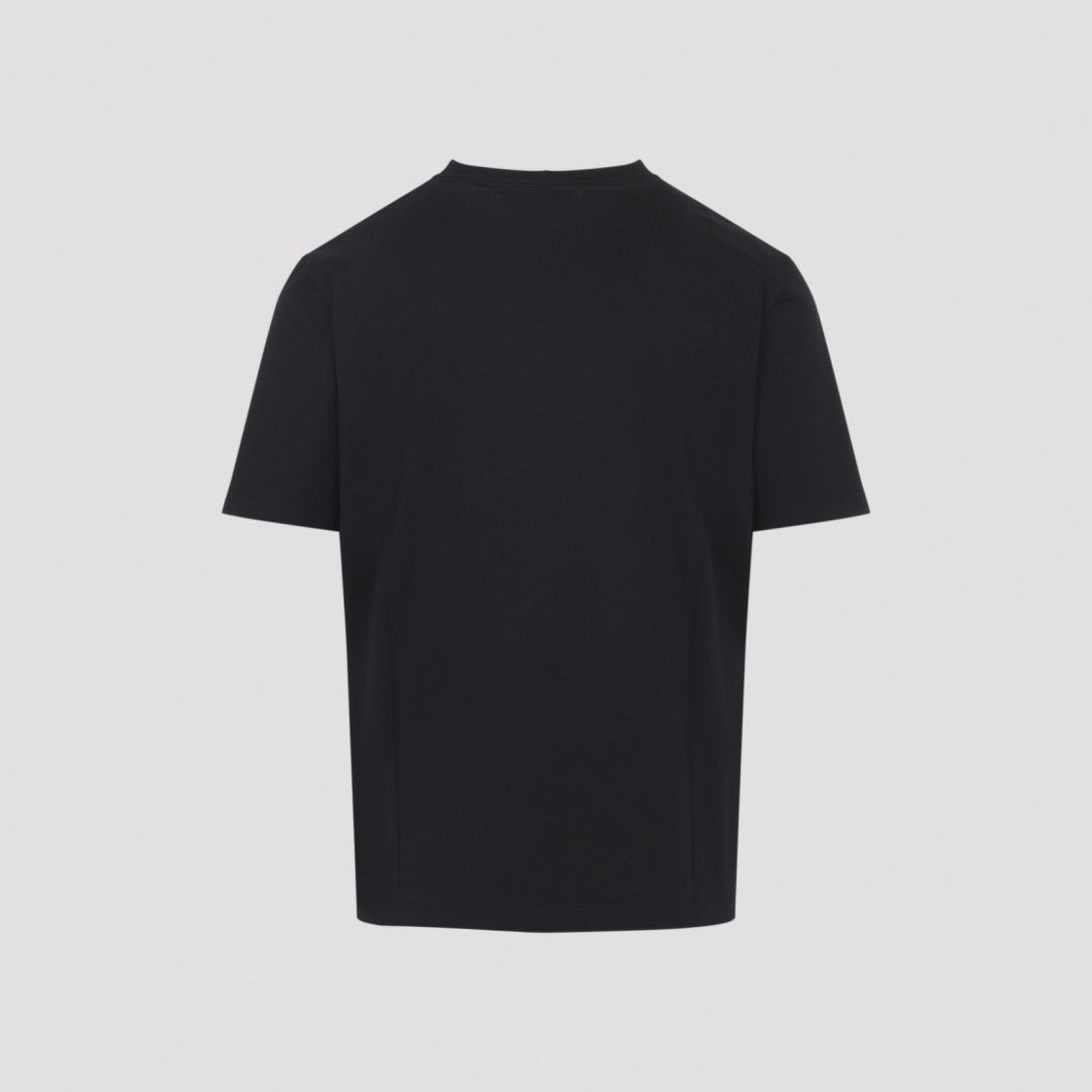 Lanvin Short-Sleeve Black T-Shirt With Textured Logo