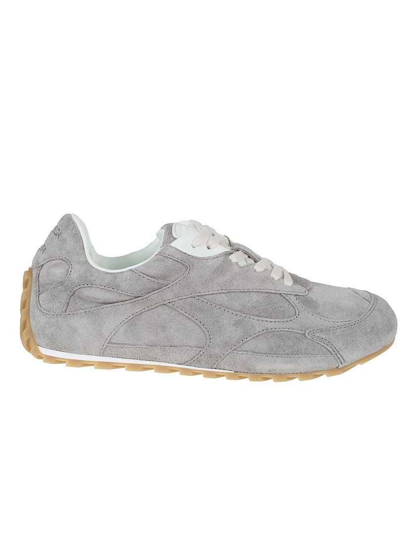 Bottega Veneta Low-Profile Grey Suede Sneakers