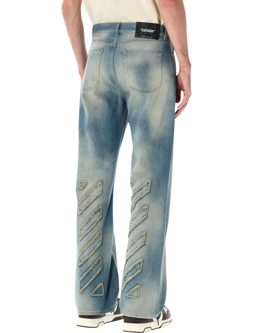 Off-White Diag Raw Patch 90S Skate Jeans