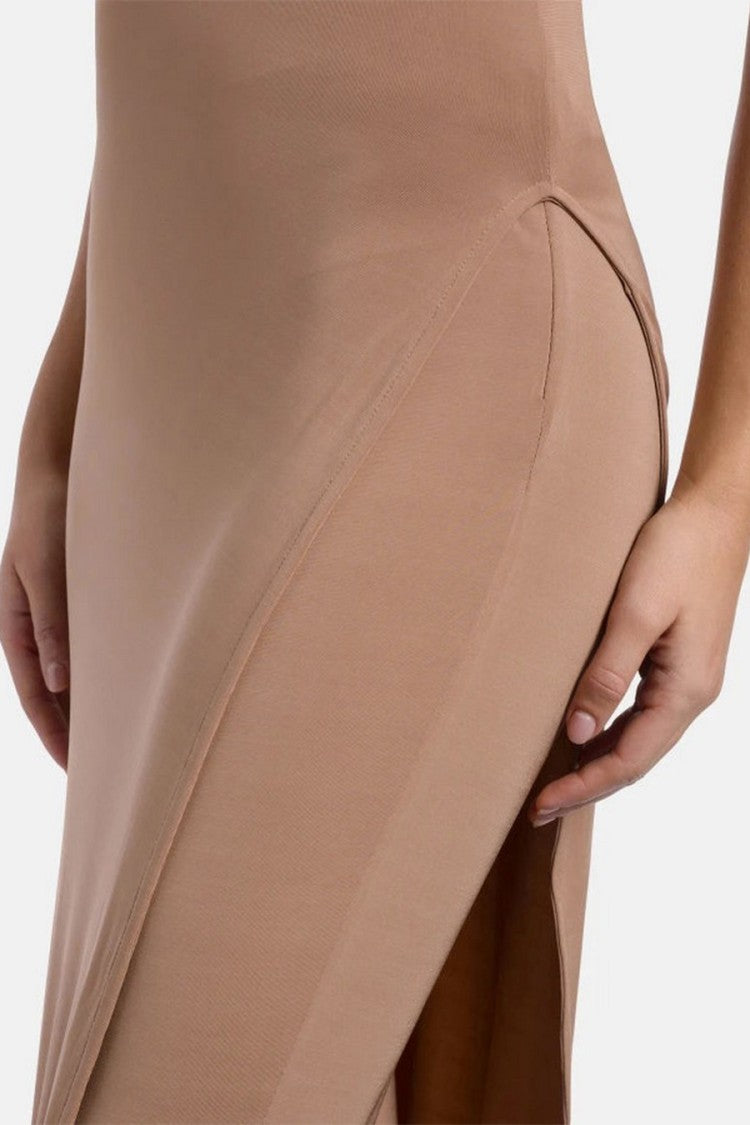 Dondup Brown Racerback Maxi Dress