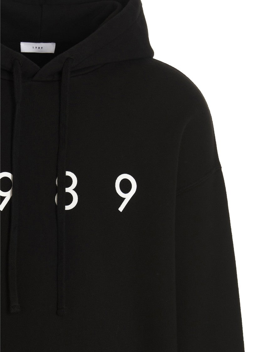 1989 Studio Kangaroo Pocket Black Hoodie