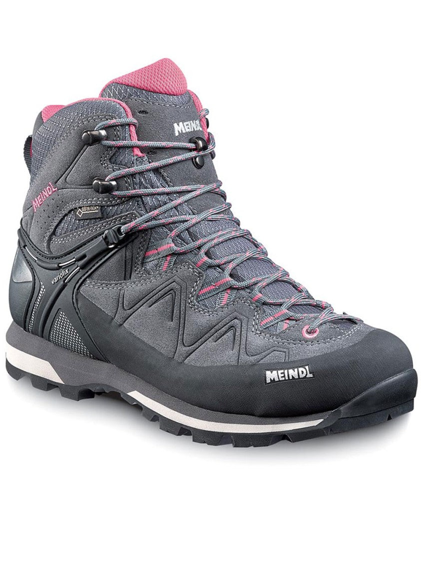 Meindl Mid-Height Hiking Boot With Textured And Smooth Materials