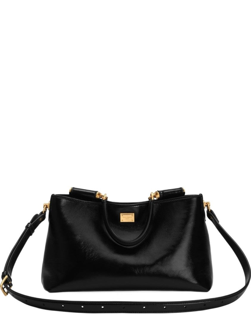 Dolce & Gabbana Rectangular Black Leather Bag
