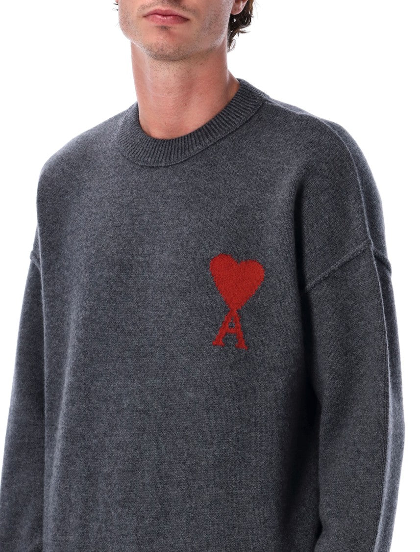 Ami Paris Red Adc Sweater