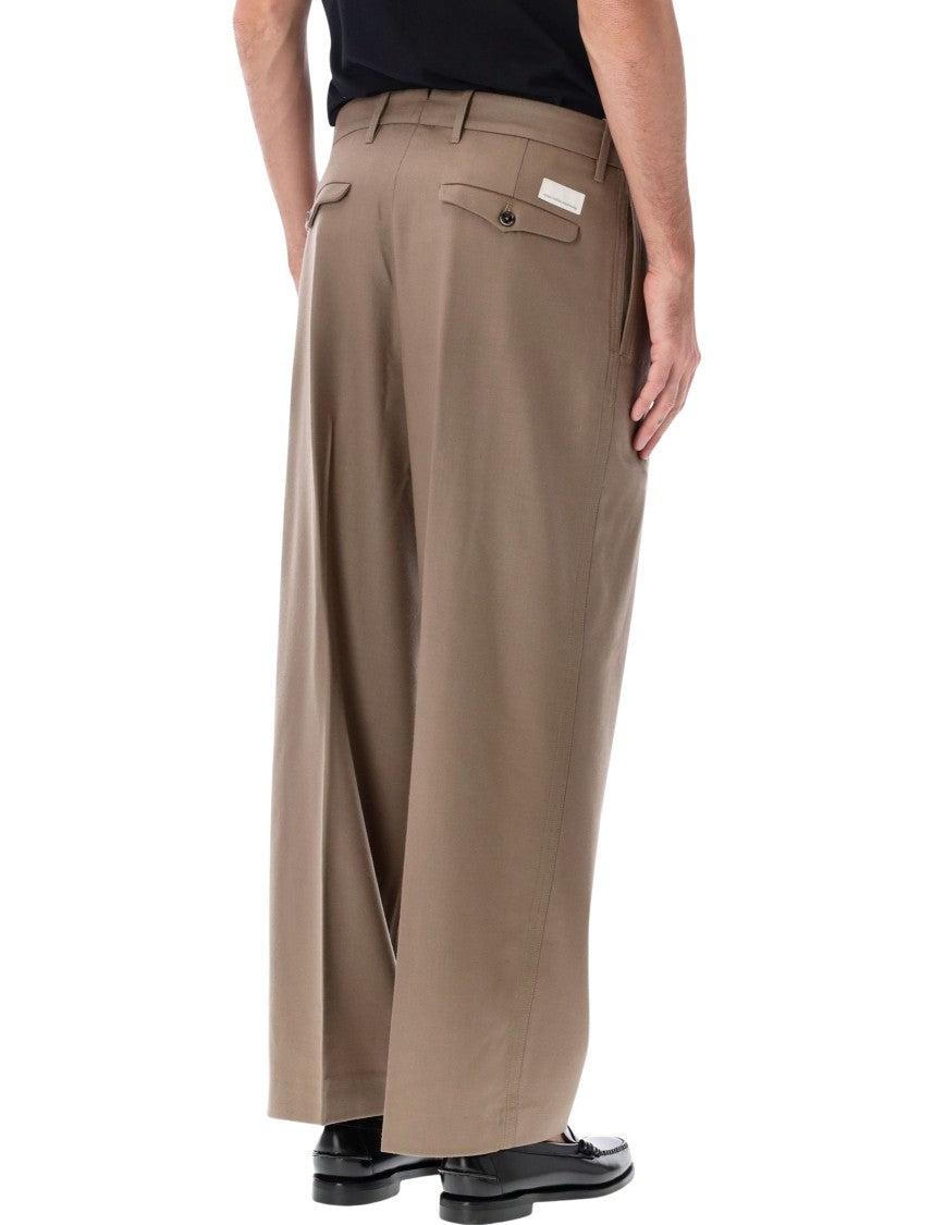 Nine In The Morning Wide-Leg Tailored Thiago Pant With Classic Waistband