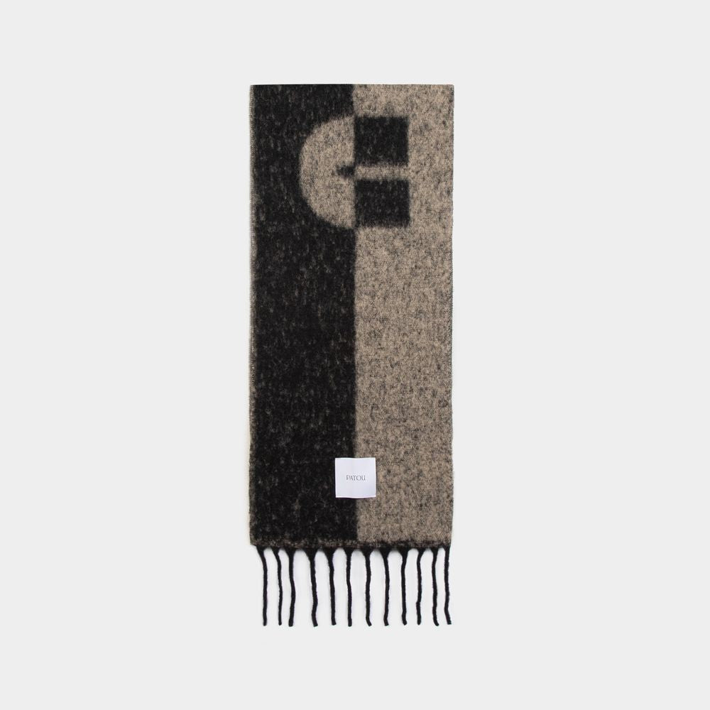 Patou Scarf - Wool - Black