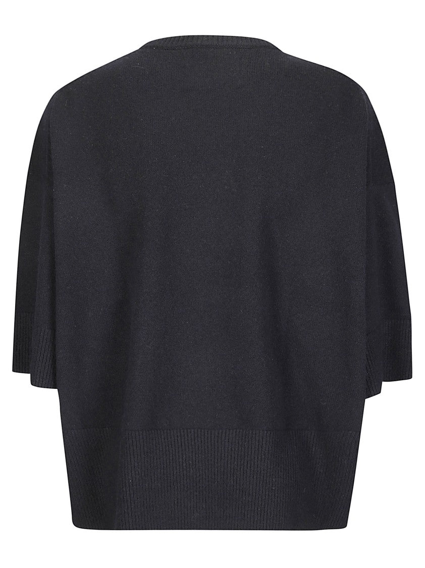 Extreme Cashmere Cashmere Crewneck Sweater With Ribbed Details And Logo Embroidery