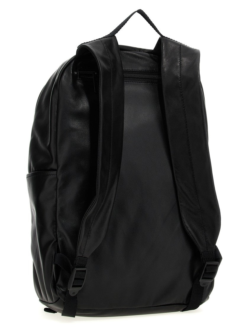Balenciaga Smooth Lambskin Backpack With Front Logo