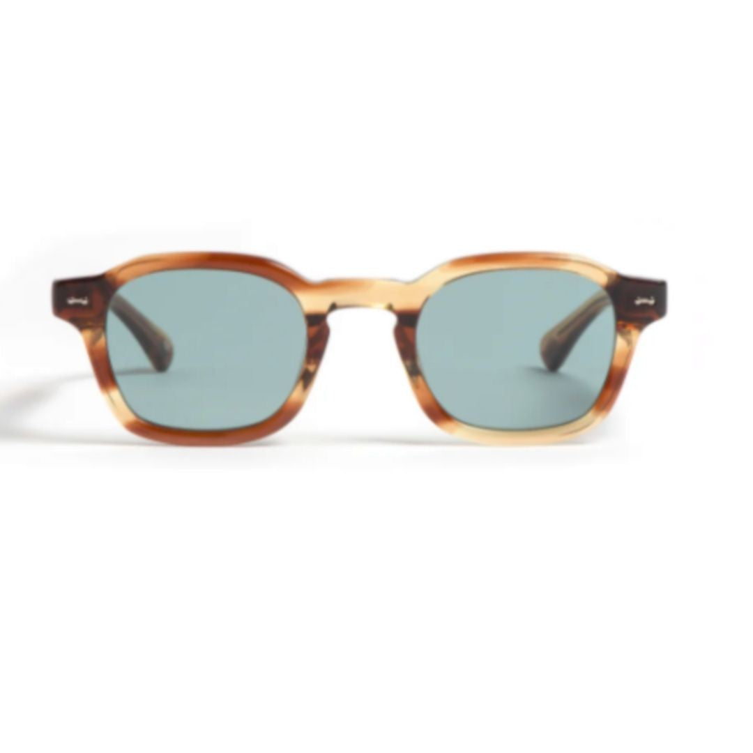 Peter And May Hero Square Tortoiseshell Acetate Sunglasses With Muted Lenses