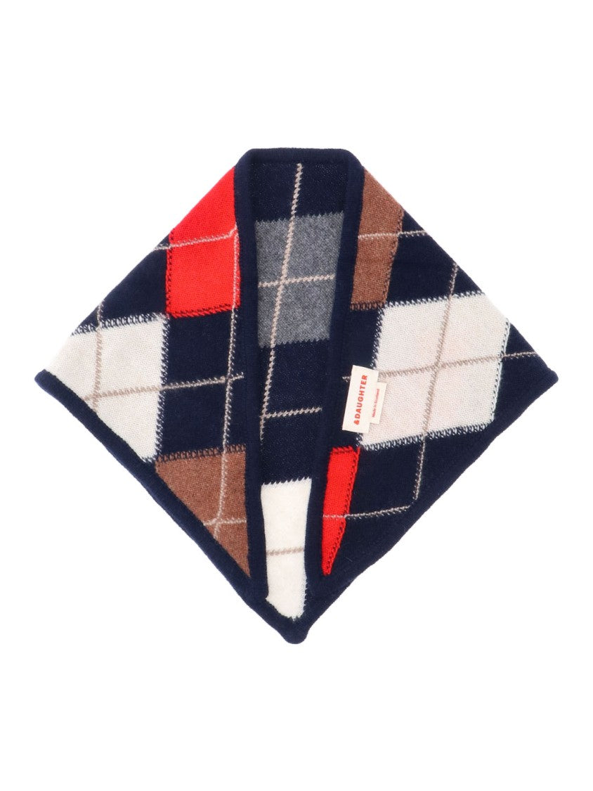 &Daughter Multicolor Argyle Cashmere Scarf