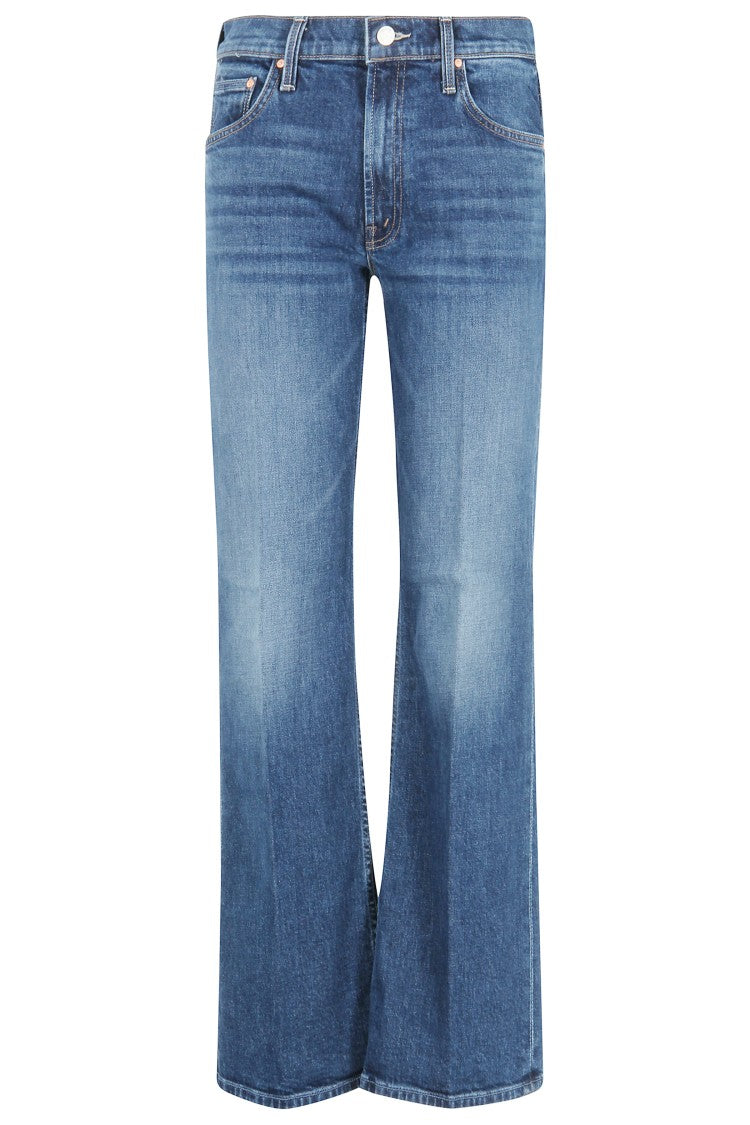 Mother Medium Blue Flared Jeans