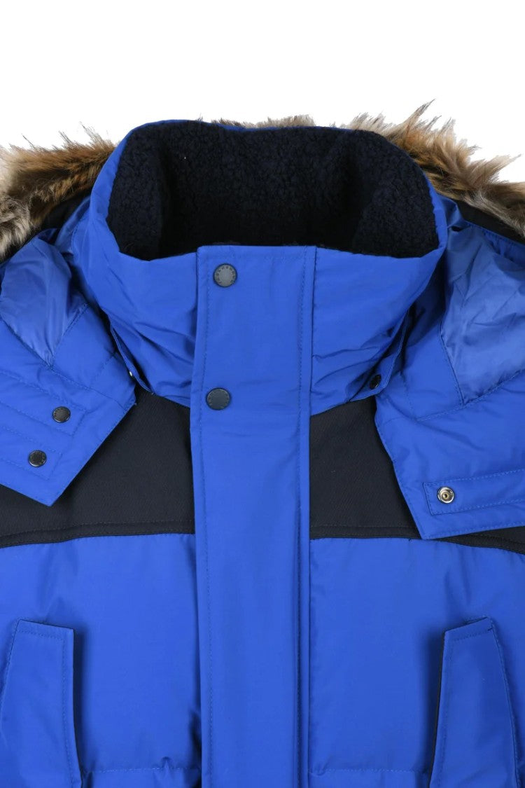 Paul & Shark Long Down Jacket - Blue