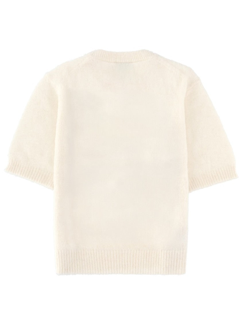 Ganni Fairy Graphic Plush Alpaca Vest
