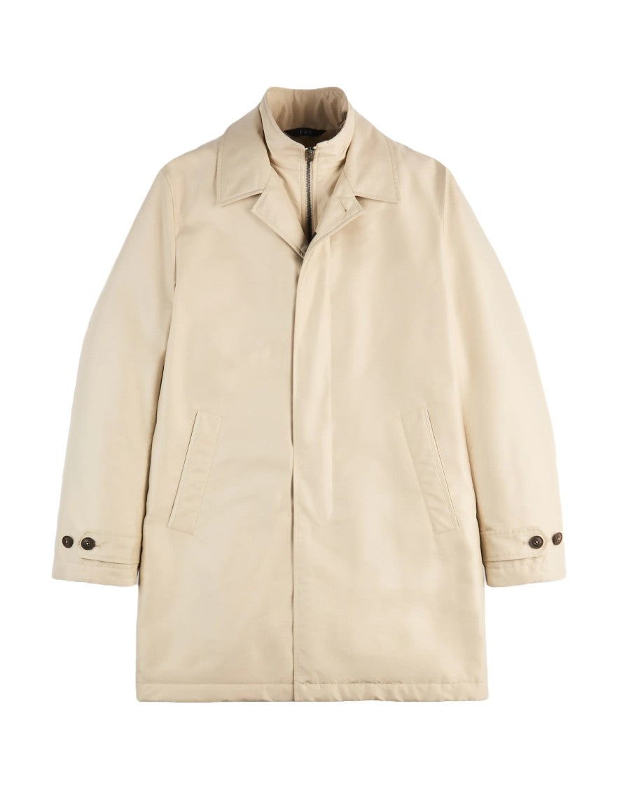 Fay Mid-Length Waterproof Casual Jacket With Design