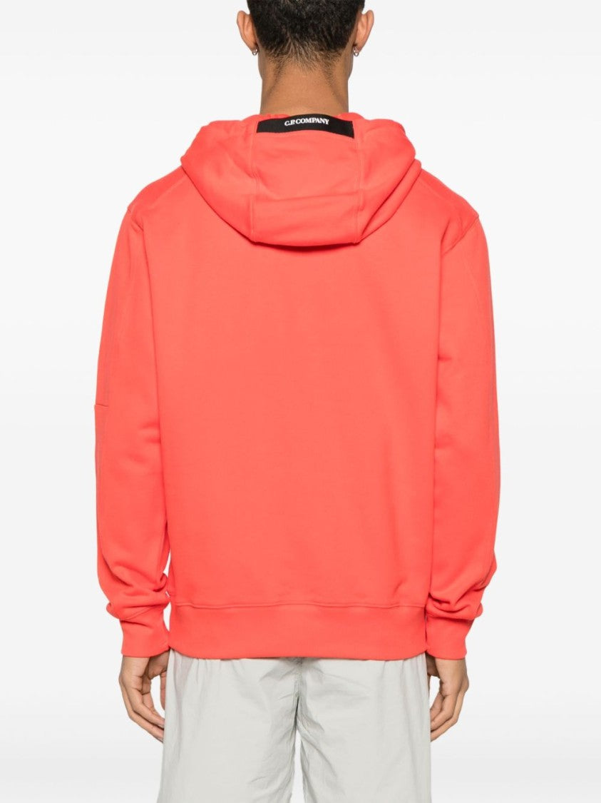 C.P. Company Poppy Red Logo Print Sweatshirt