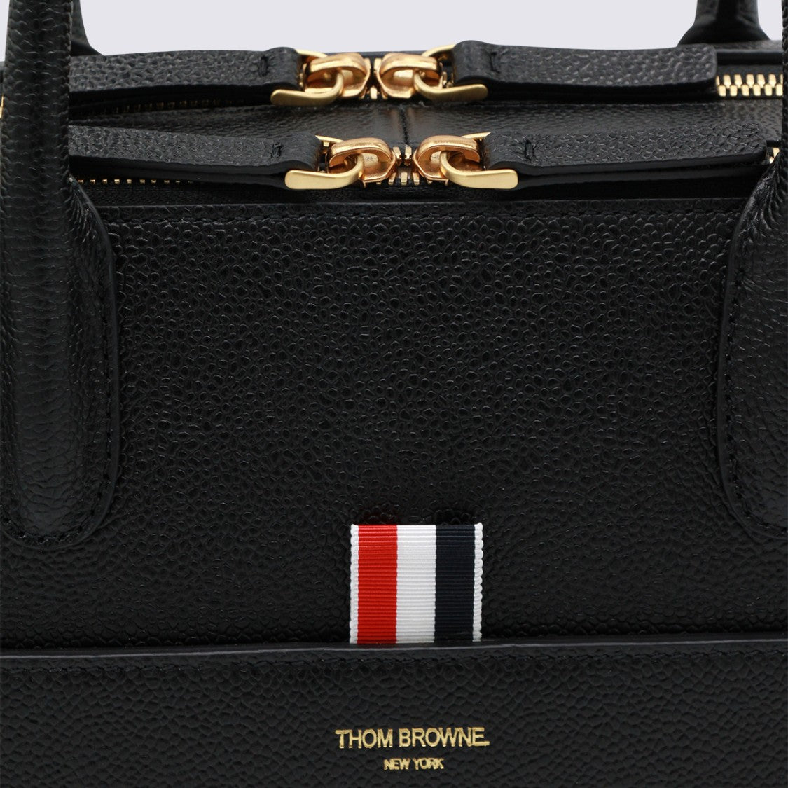 Thom Browne Black Top Handle Bag