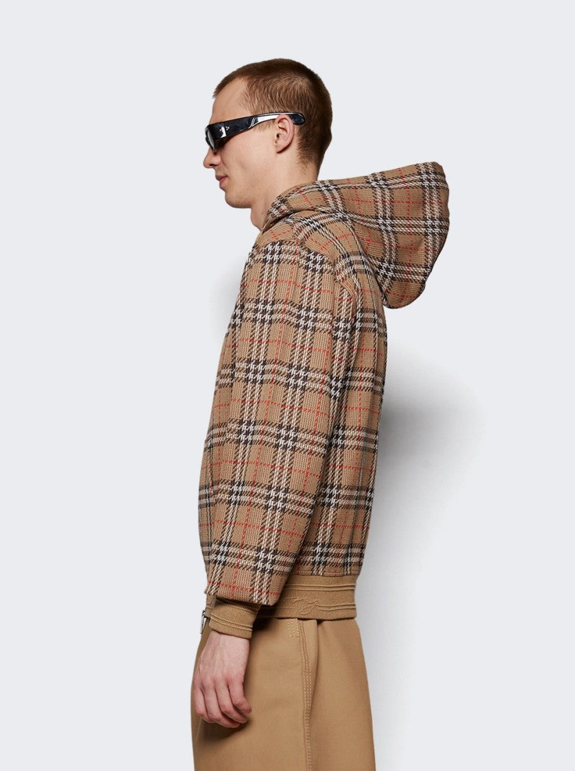 Burberry Jacquard Check Hoodie Nut Ip Check