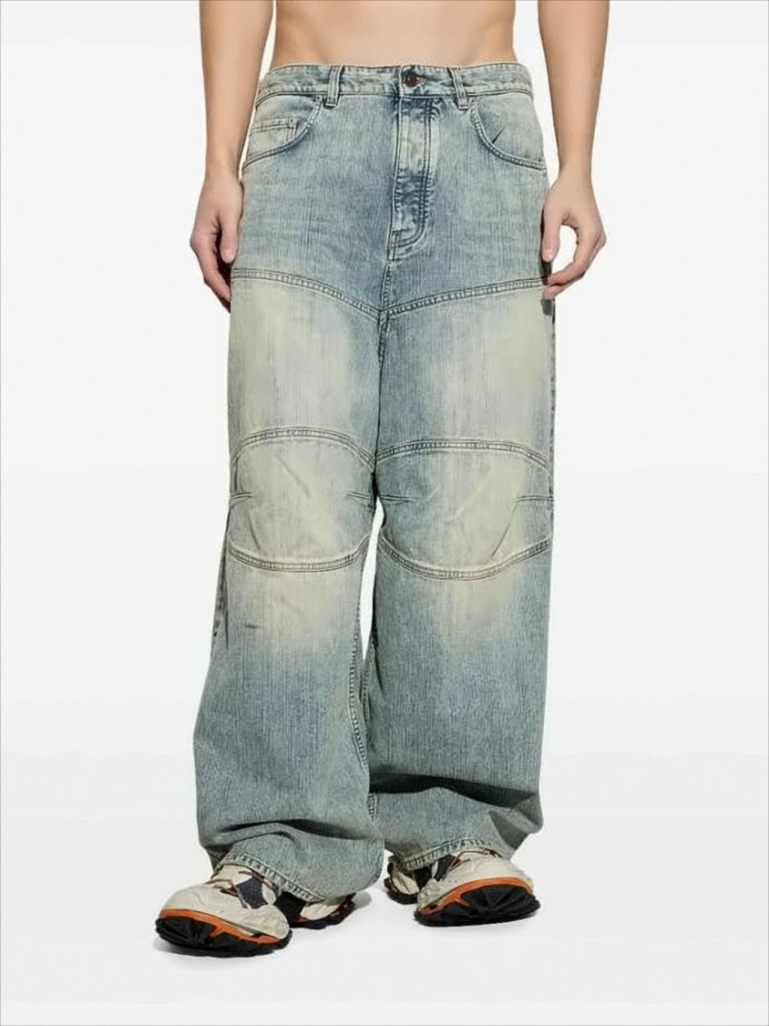 Balenciaga Loose Fit Vintage-Style Denim Pants