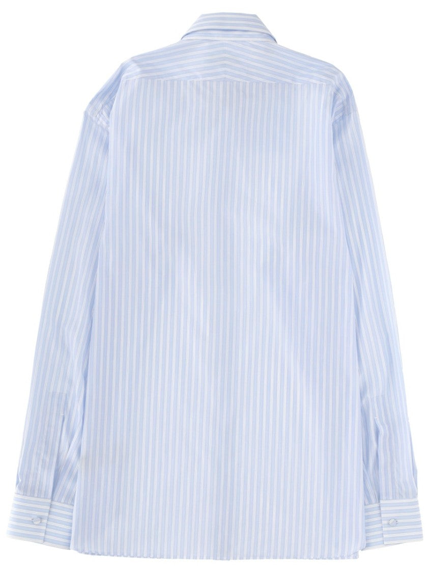 Tom Ford Long Sleeved Vertical Stripe Cotton Shirt