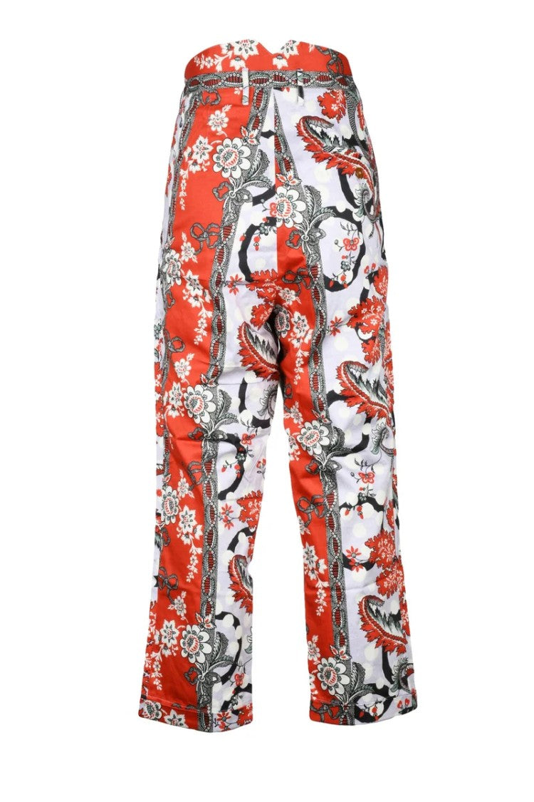 Vivienne Westwood Cropped Cruise Trousers - Red/White