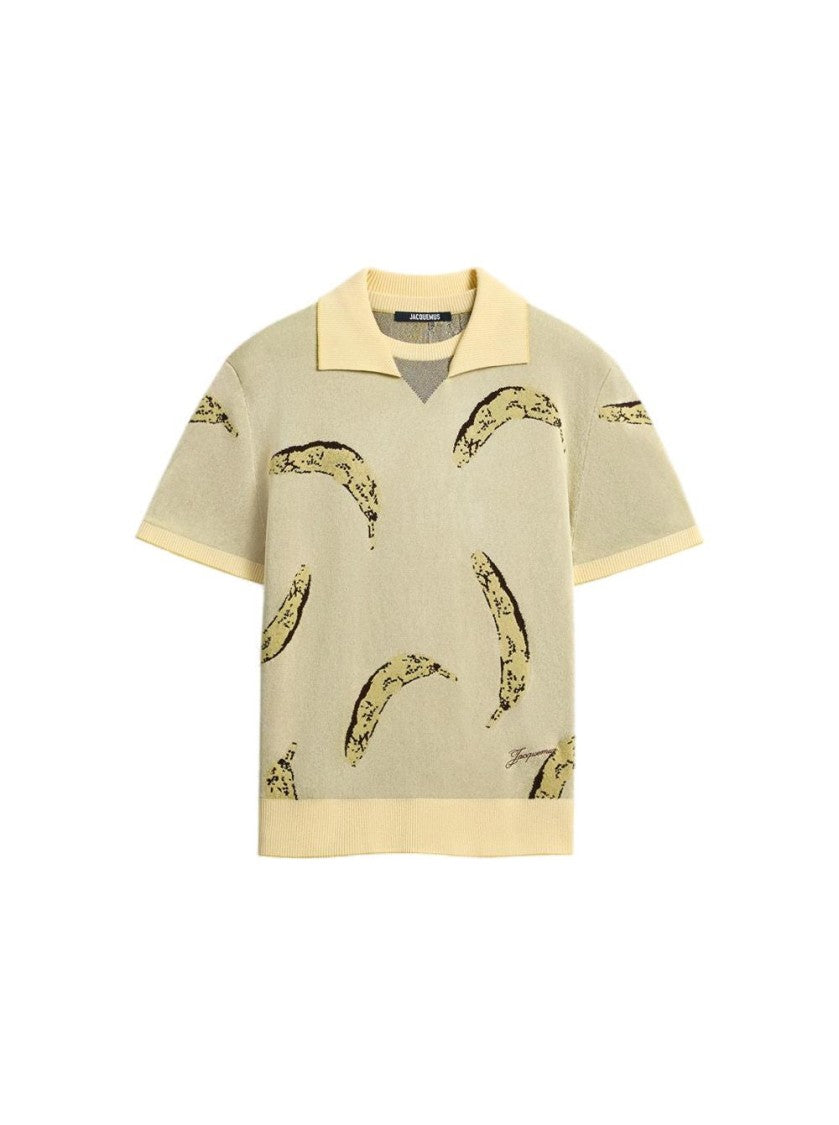 Jacquemus Marino Banana Polo Shirt Yellow