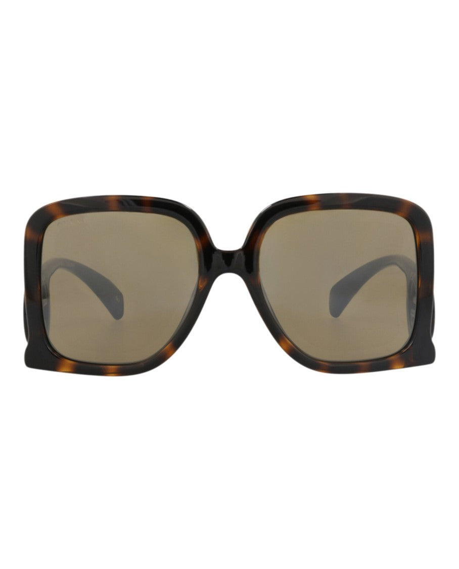 Gucci Square-Frame Injection Sunglasses With Bold Oversized Design