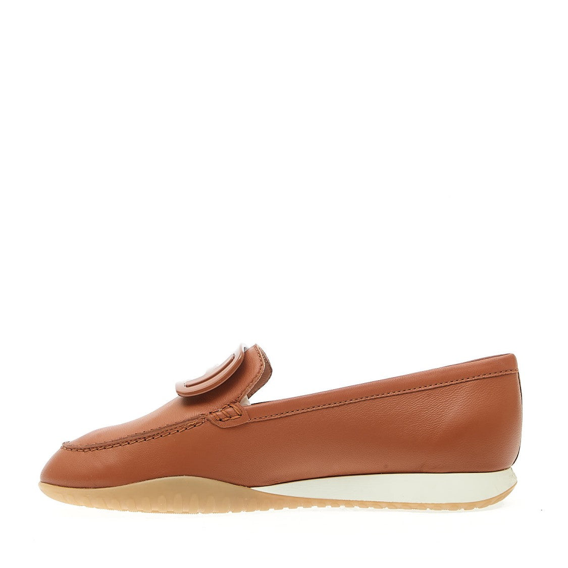 Hogan Olimpia Z Moccasin In Tan Leather