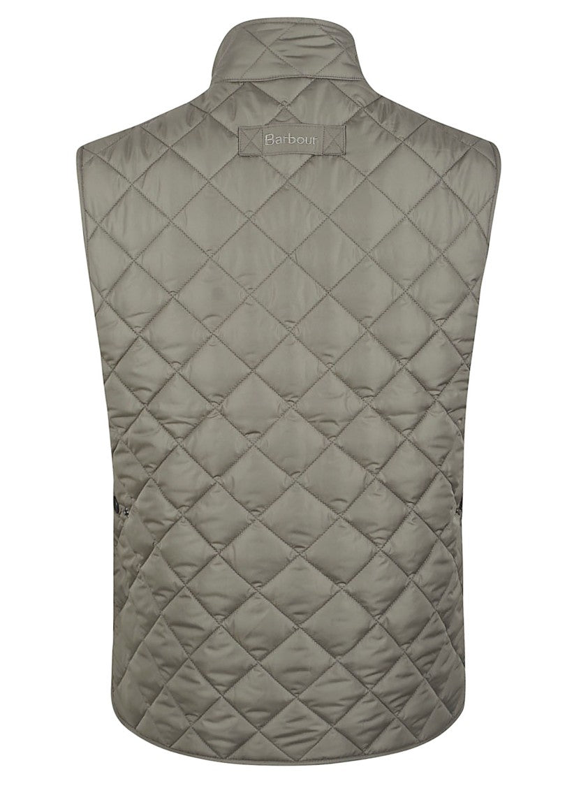 Barbour Sleeveless Quilted Vest With High Collar