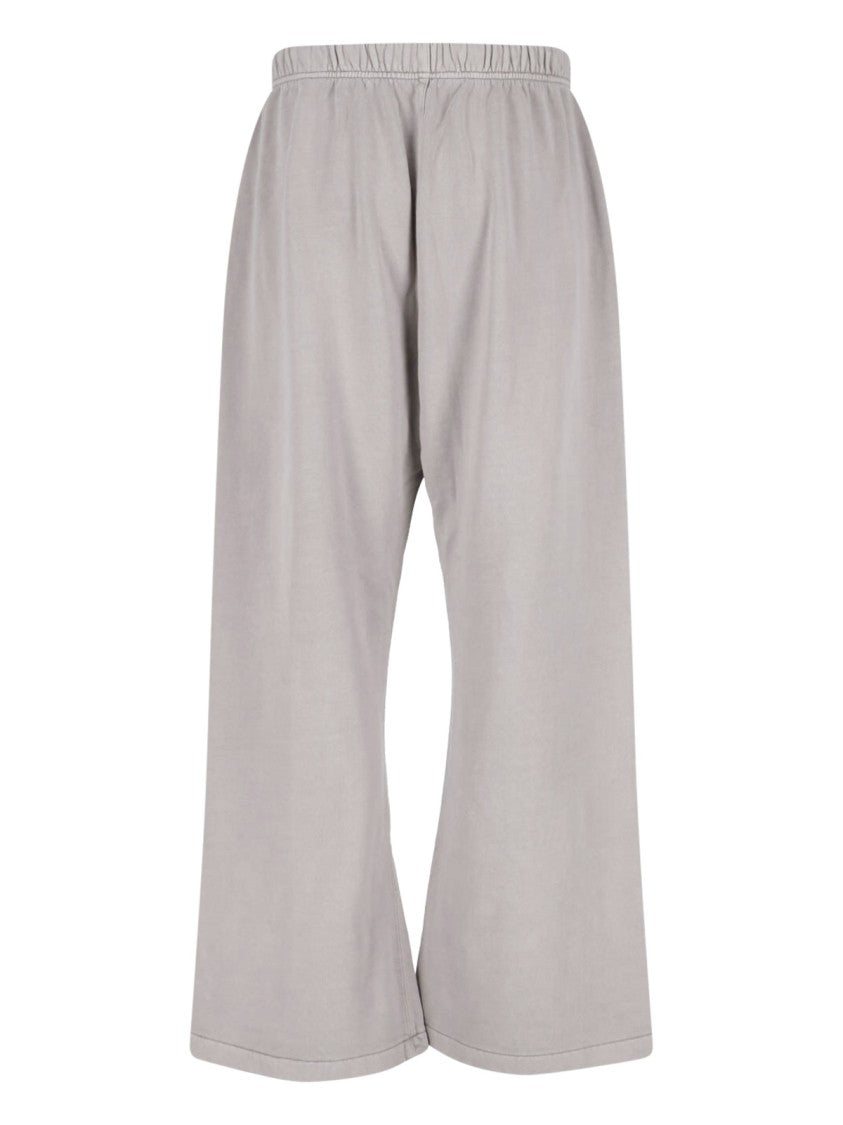 Fear Of God Essentials Beige Relaxed Wide-Leg Logo Trousers