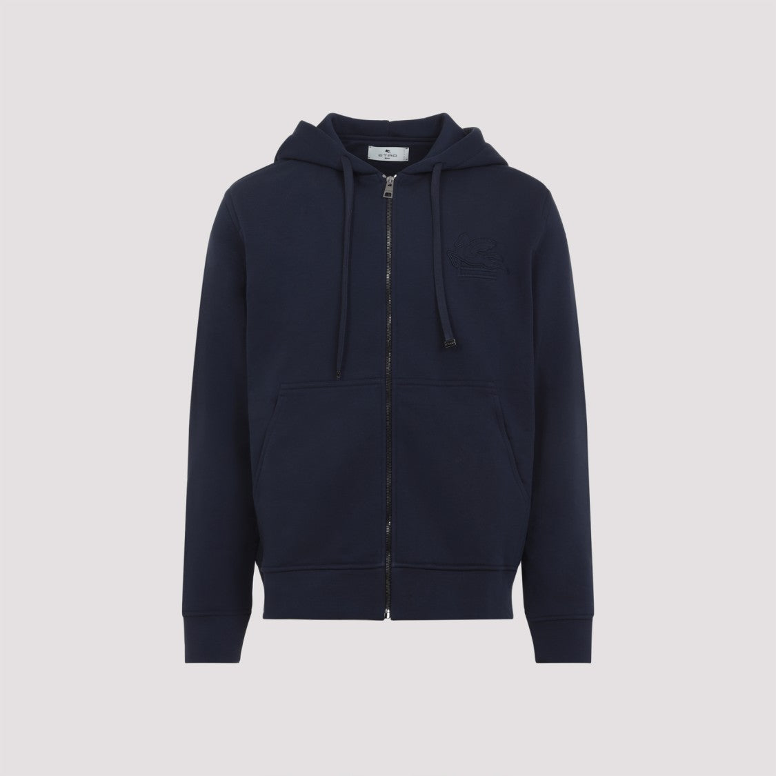 Etro Black Zip-Up Sweatshirt With Hood
