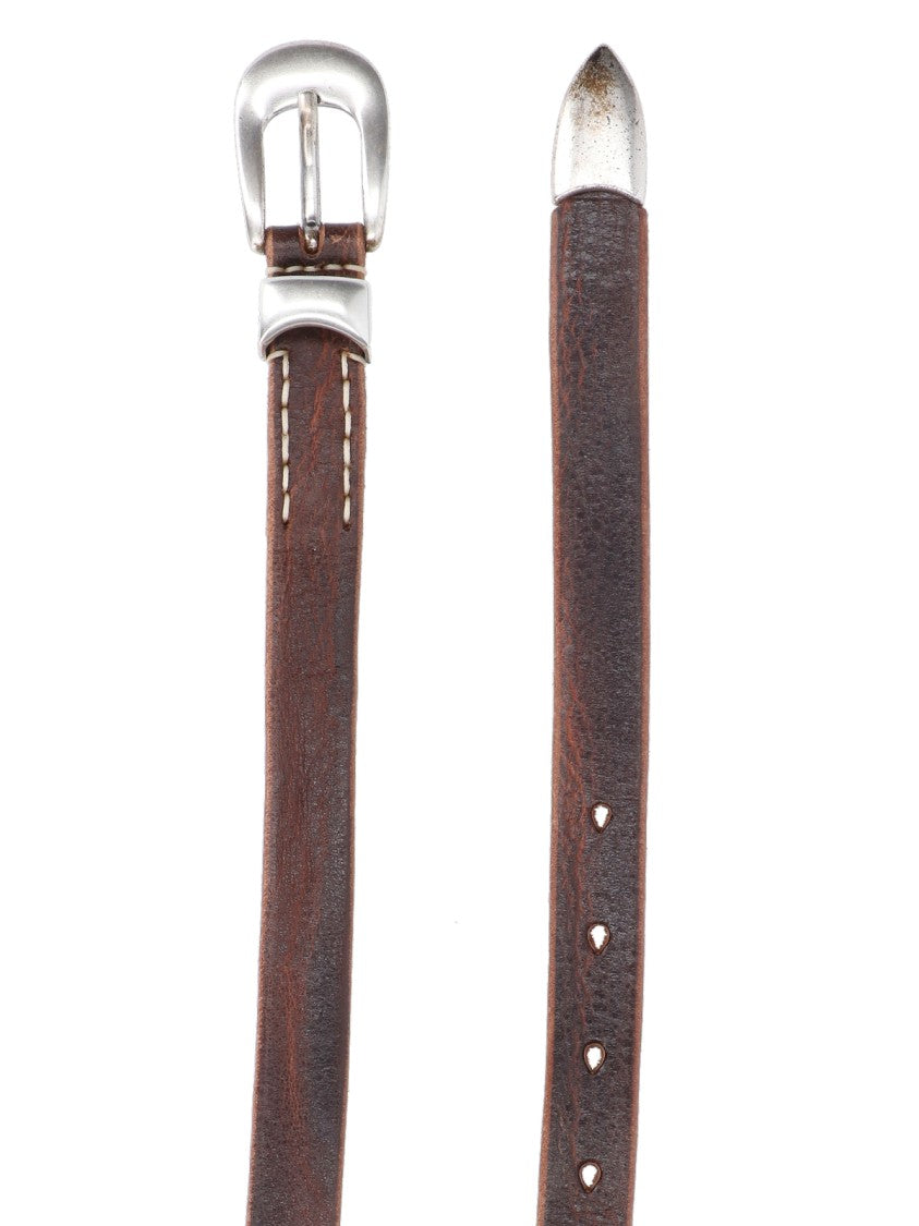 Our Legacy Distressed Buckle Belt – Brown