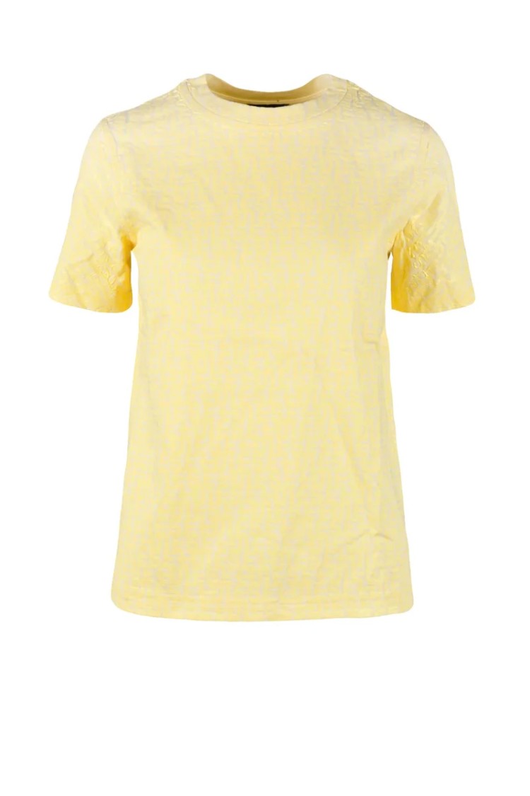 Diesel Yellow Crewneck Cotton T-Shirt