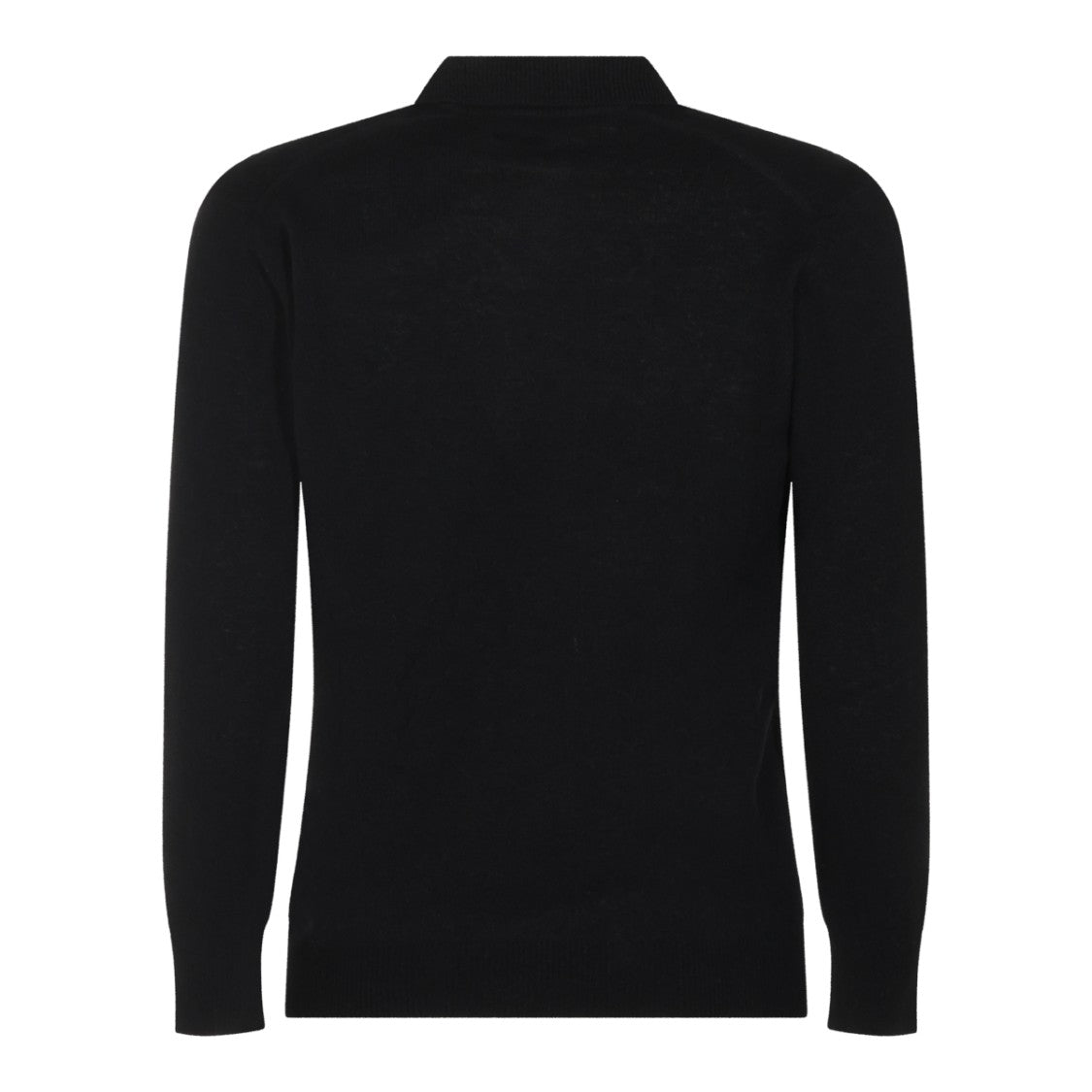Altea V-Neck Wool Knit Sweater With Ribbed Accents
