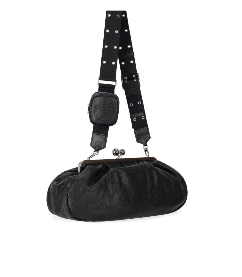 Max Mara Cristin Large Black Clutch