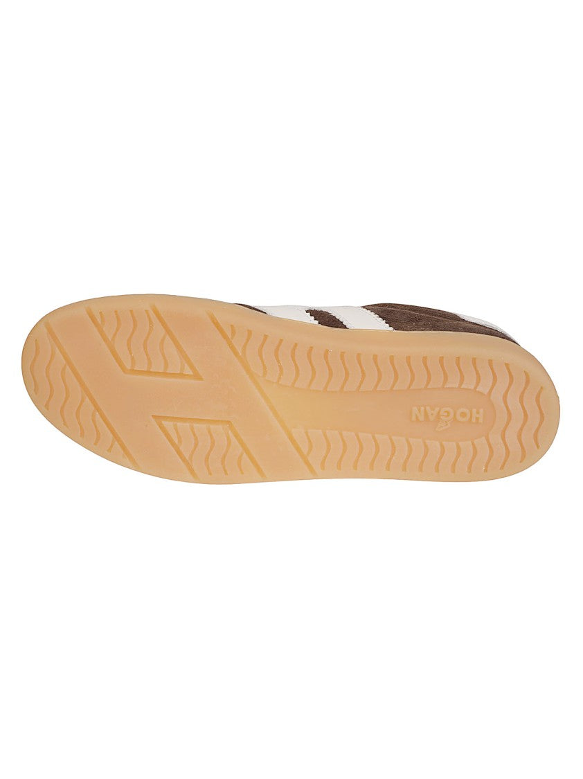 Hogan Cool Low Top Brown Calf Leather Sneakers