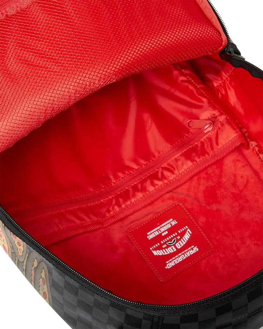 Sprayground Backpack With Playful Cartoon Cat