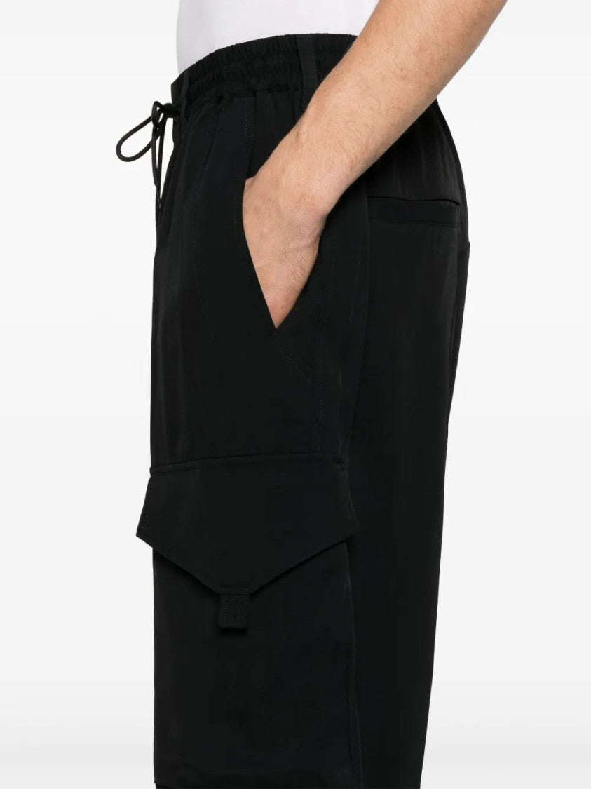 Y-3 Black Twill Cargo Pants