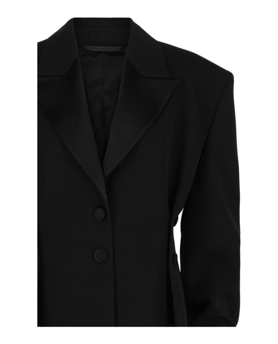 Givenchy Pleated Single-Breasted Blazer