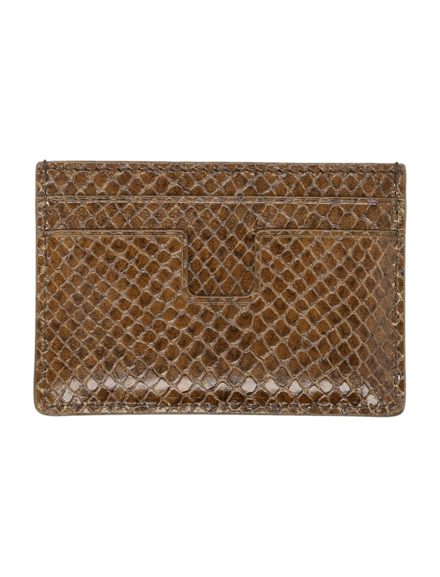Tom Ford Printed Python Cardholder