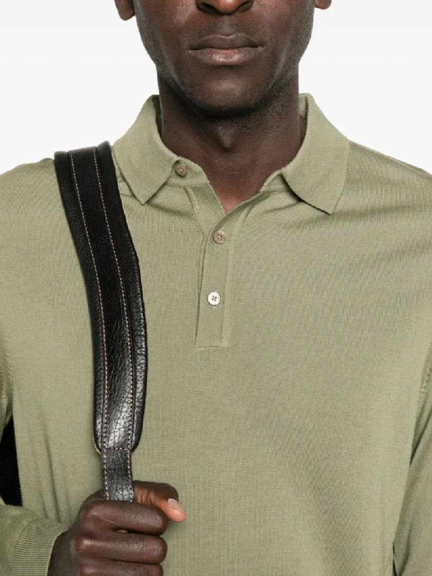 Hugo Boss Long-Sleeve Polo Shirt With Classic Collar