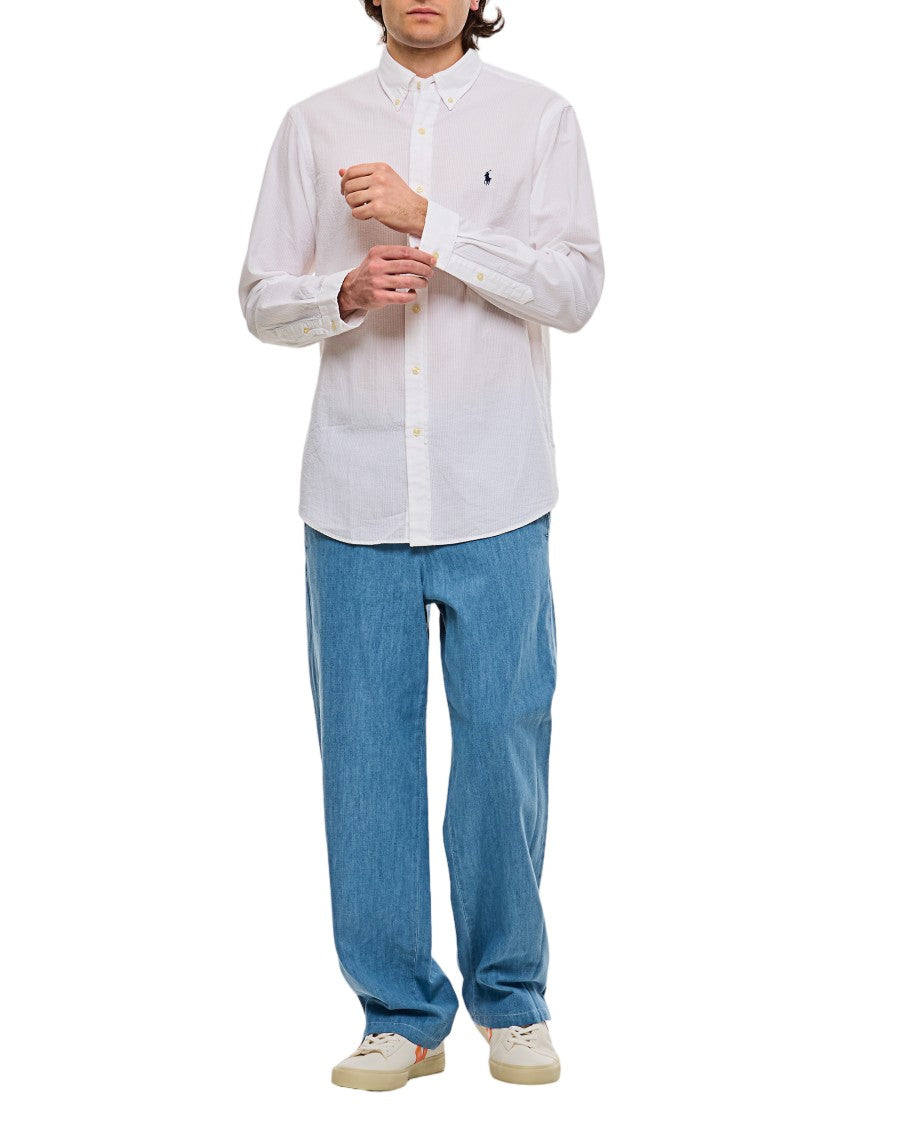 Polo Ralph Lauren Classic Fit Long-Sleeve Cotton Shirt With Button Closure