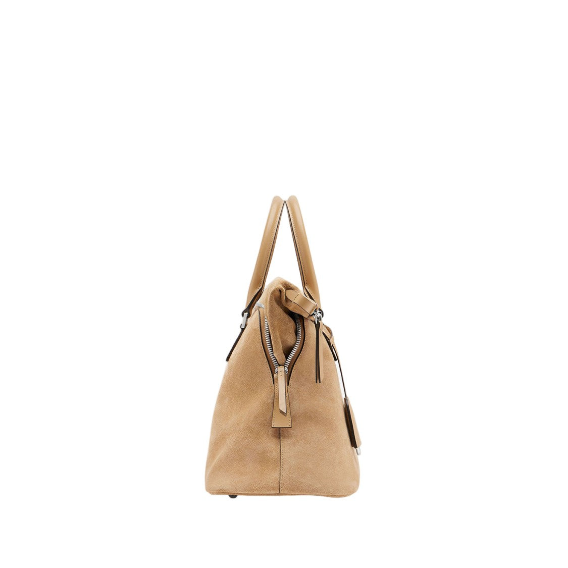 Maison Margiela Beige Suede Leather Bag With Adjustable Shoulder Strap