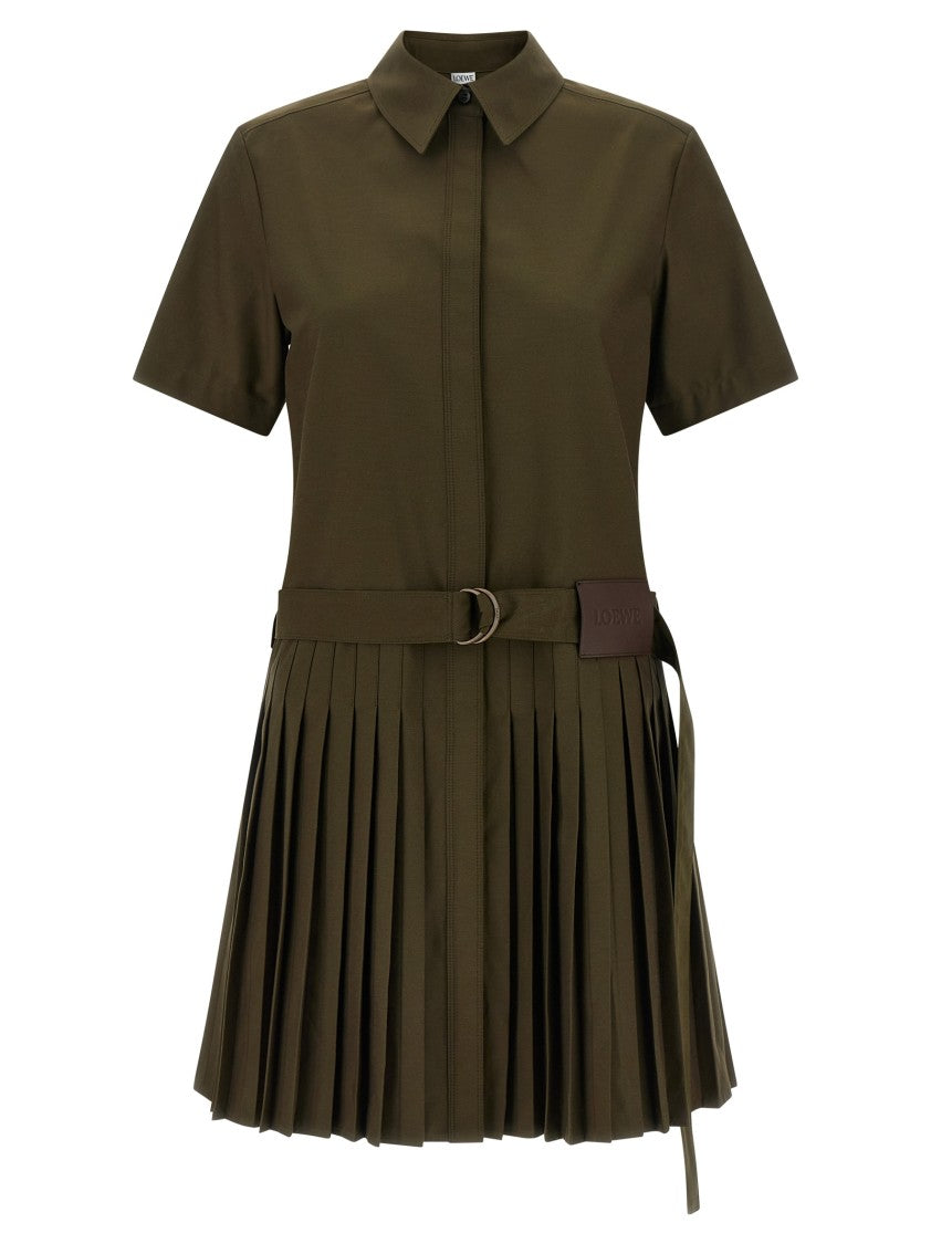 Loewe Pleated Chemisier Dress
