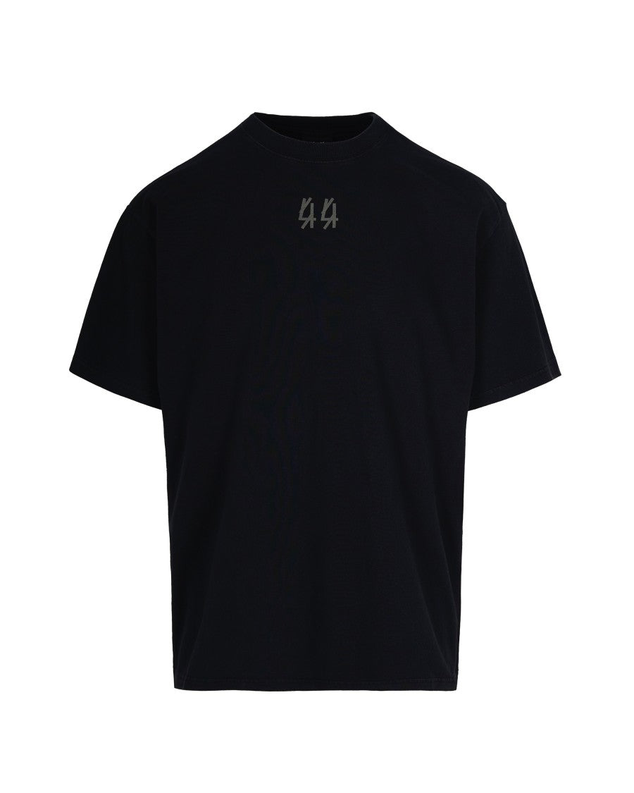 44 Label Group Black/Smoke Grey Crew Neck T-Shirt