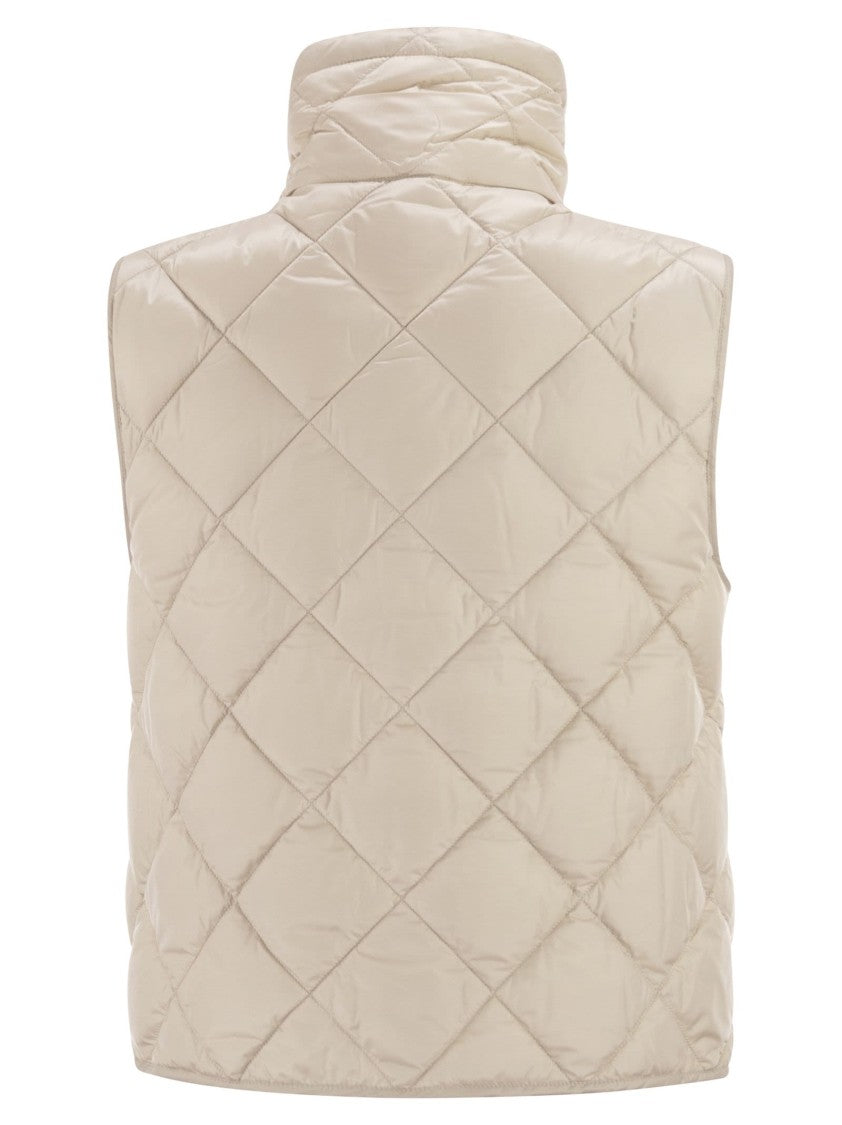 Max Mara Tegic - Drip-Proof Canvas Padded Waistcoat