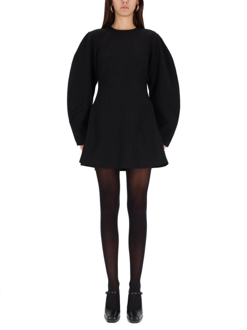 Rotate Birger Christensen A-Line Mini Dress With Dramatic Puff Sleeves